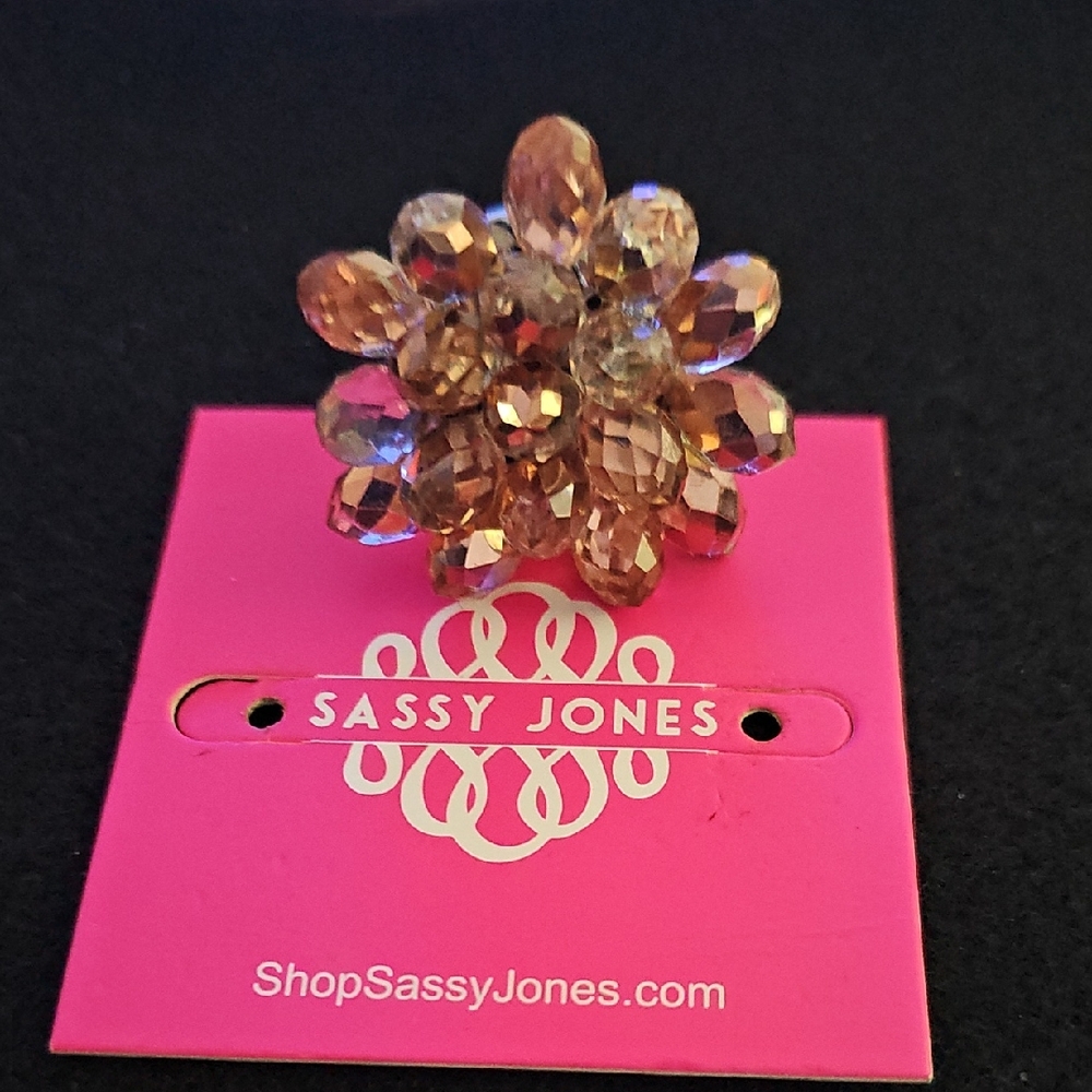 Sassy Jones Crystal Cluster Ring